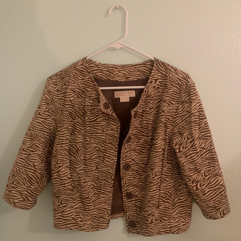Michael Kors Zebra Print Jacket